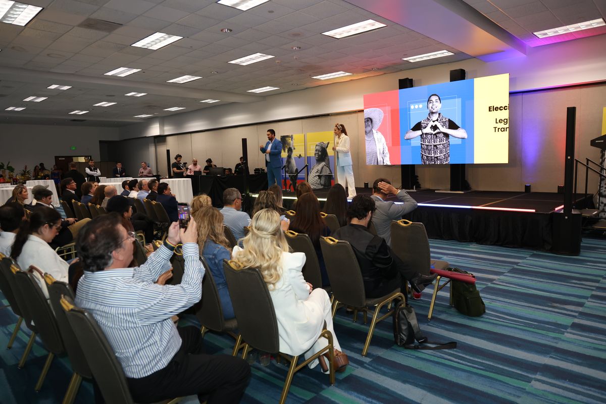 Corporate conference audience in Miami